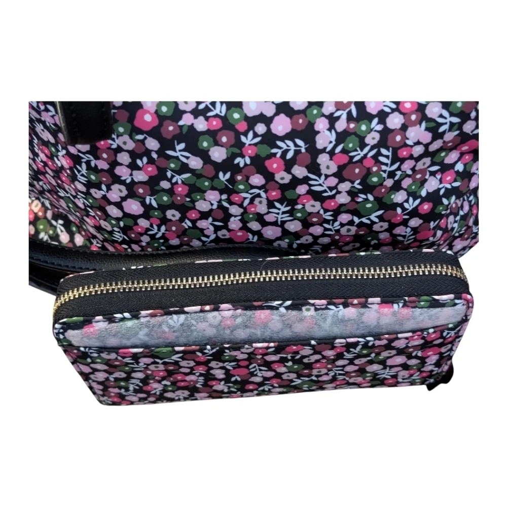 NWT KATE SPADE ♠️ 2pc set Dawn Park Ave Floral Medium Satchel bag & Large wallet